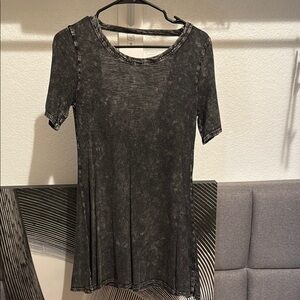 Women's Billabong Black/Gray Acid Wash Dress